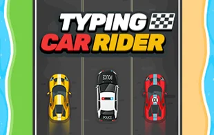 Touch-type car-racing - touch-typing game